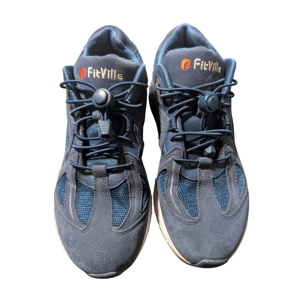 FitVille‎ Performance Recovery Walking Sneakers, Cushioned Support Size 8EW